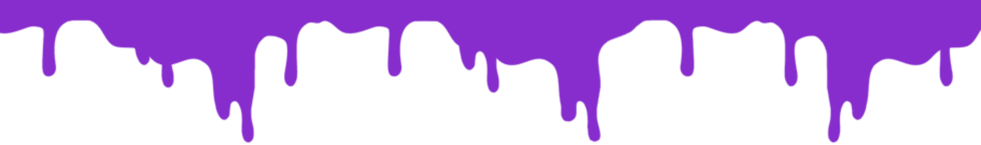 Purple dripping paint on black background.